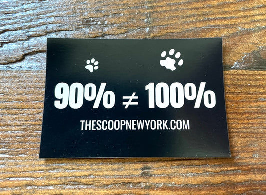 90% ≠ 100% Paws Magnet 5-Pack