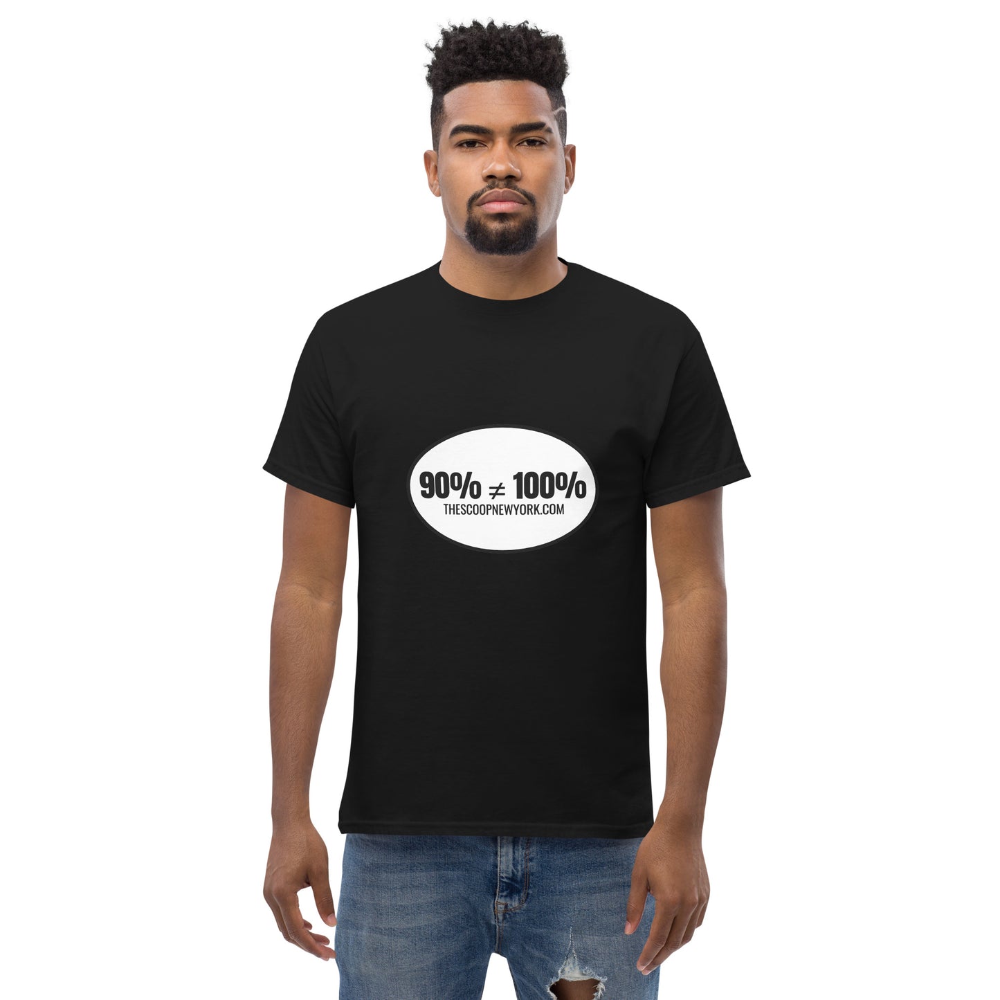 90% ≠ 100% Oval Men's Classic Tee