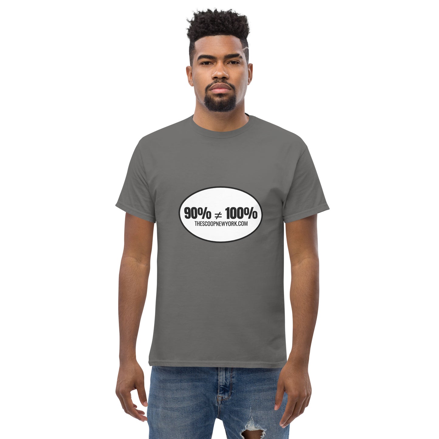 90% ≠ 100% Oval Men's Classic Tee