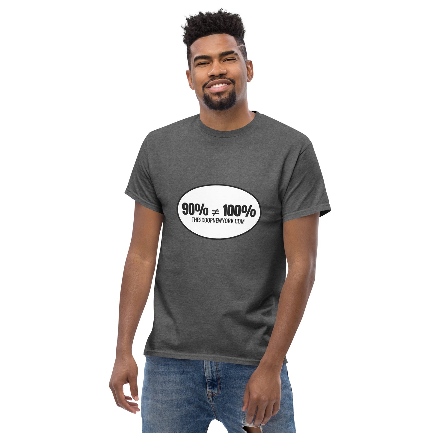 90% ≠ 100% Oval Men's Classic Tee