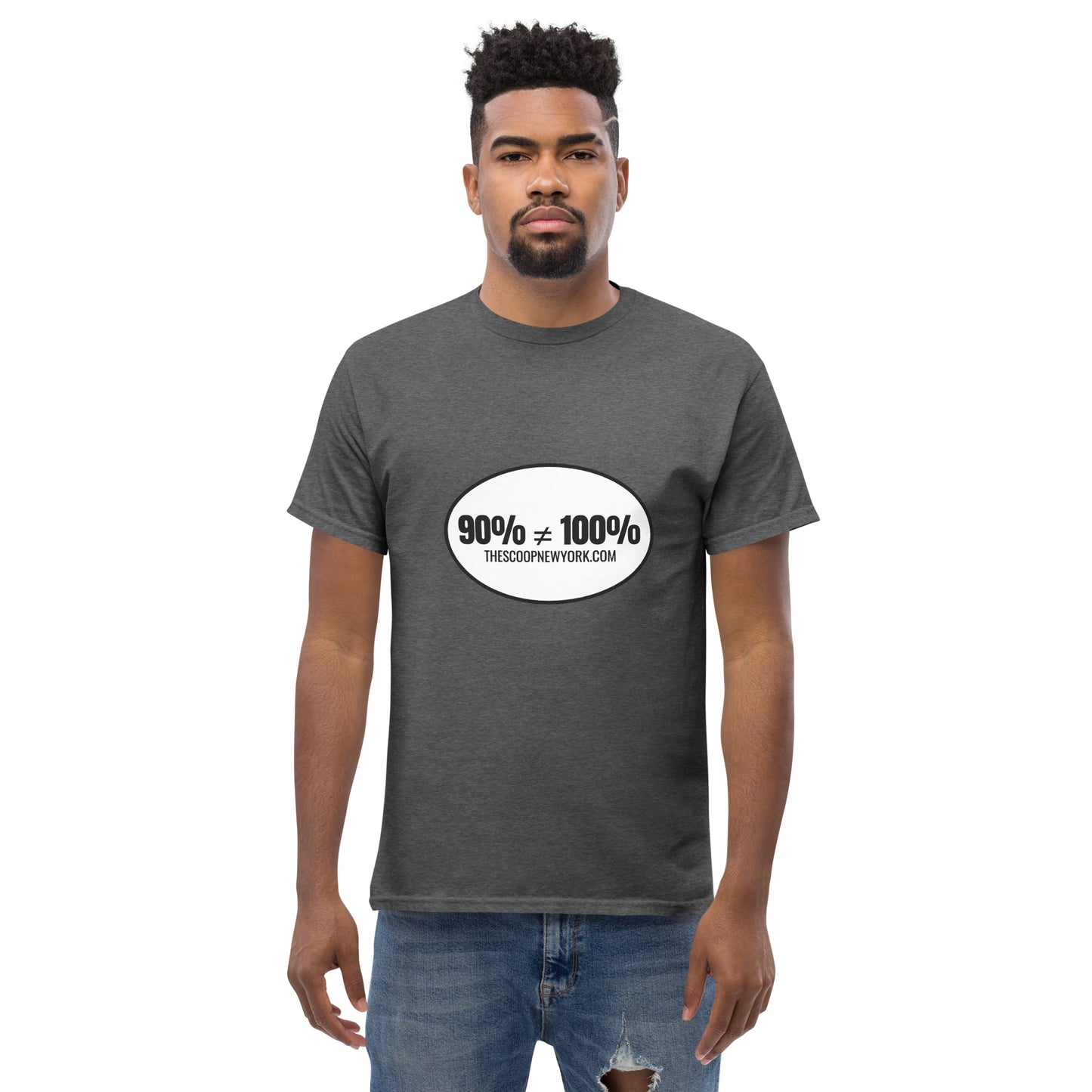 90% ≠ 100% Oval Men's Classic Tee