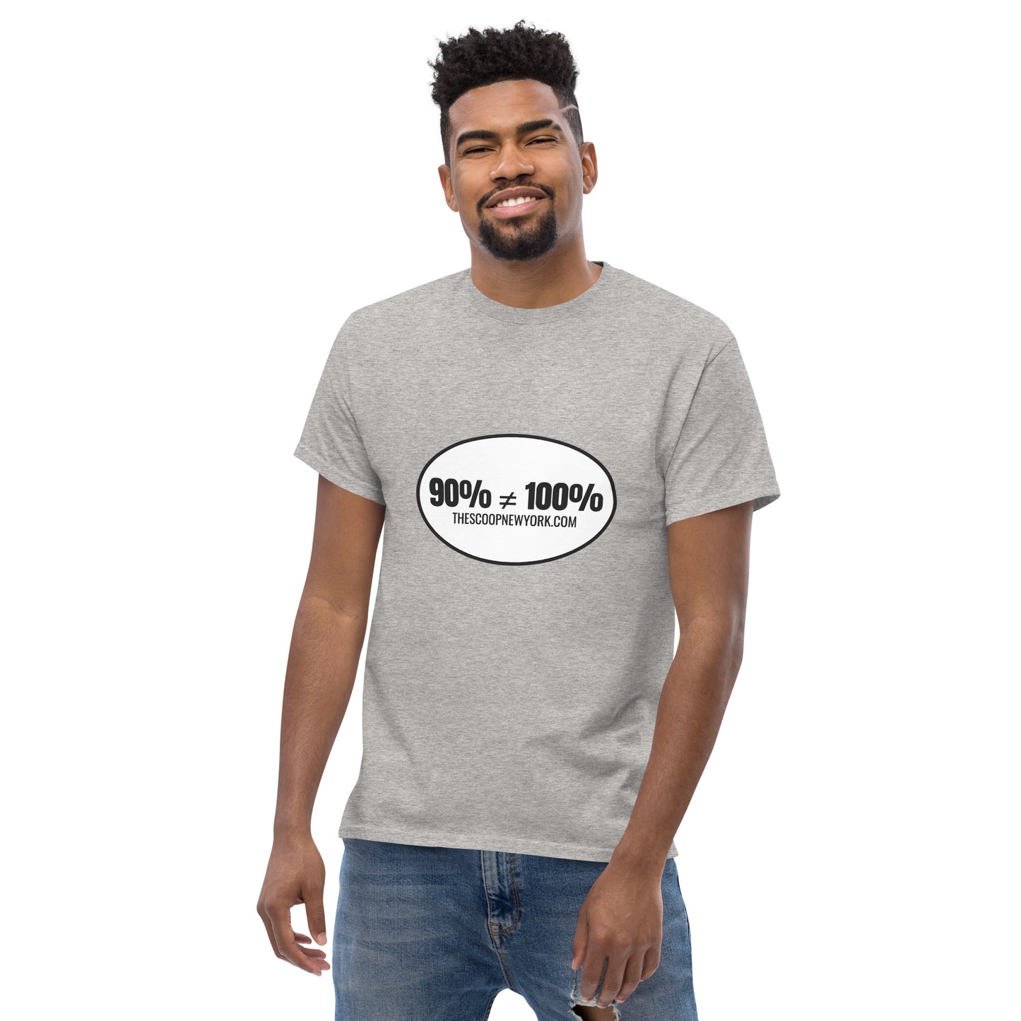 90% ≠ 100% Oval Men's Classic Tee