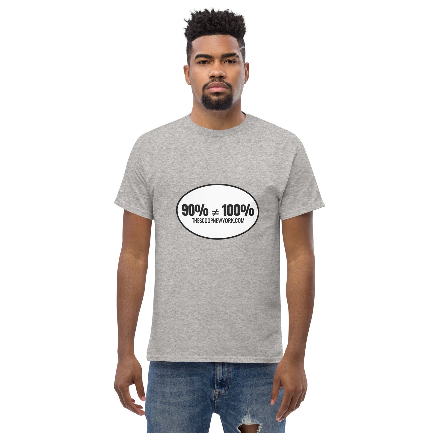 90% ≠ 100% Oval Men's Classic Tee