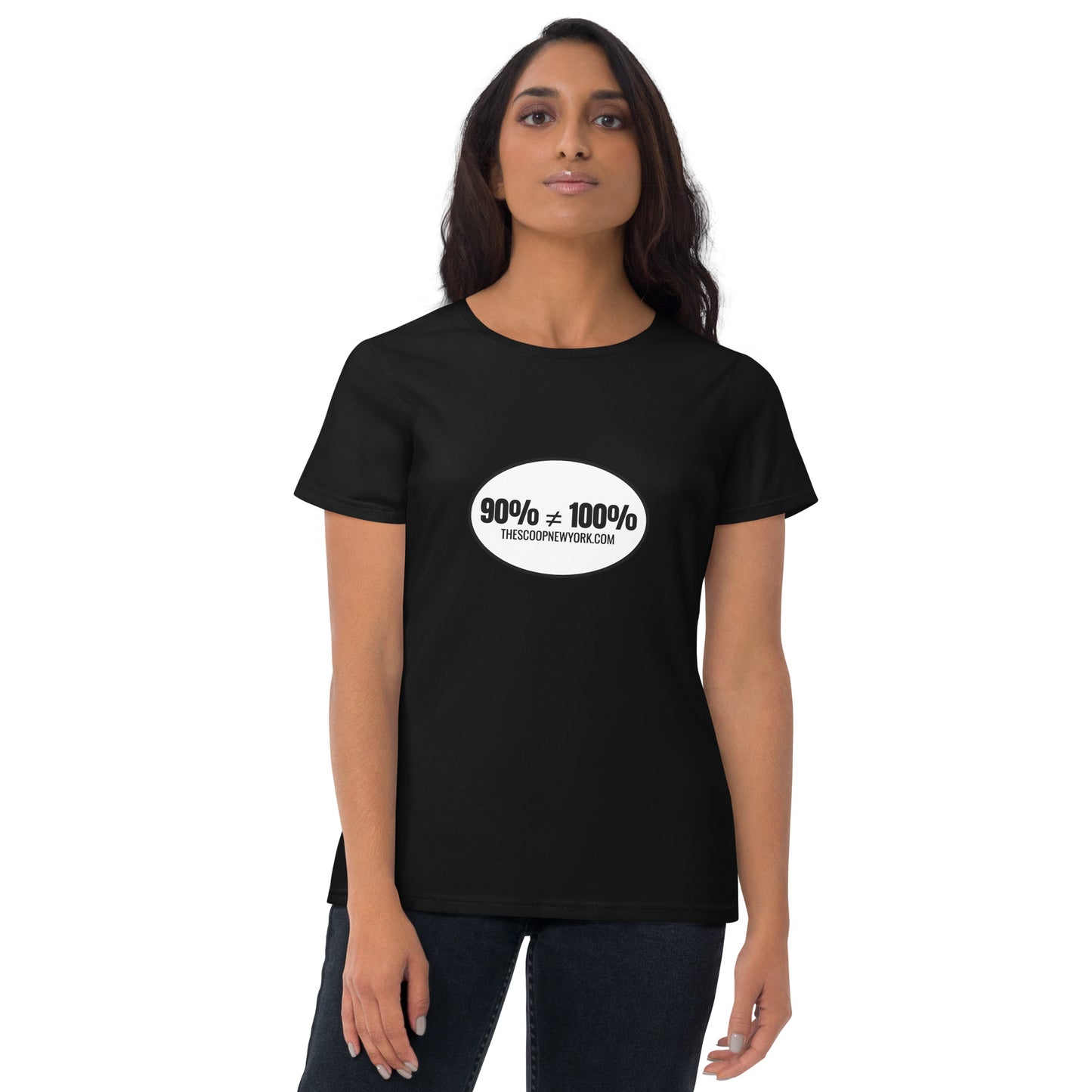 90% ≠ 100% Oval Women's Short Sleeve Tee