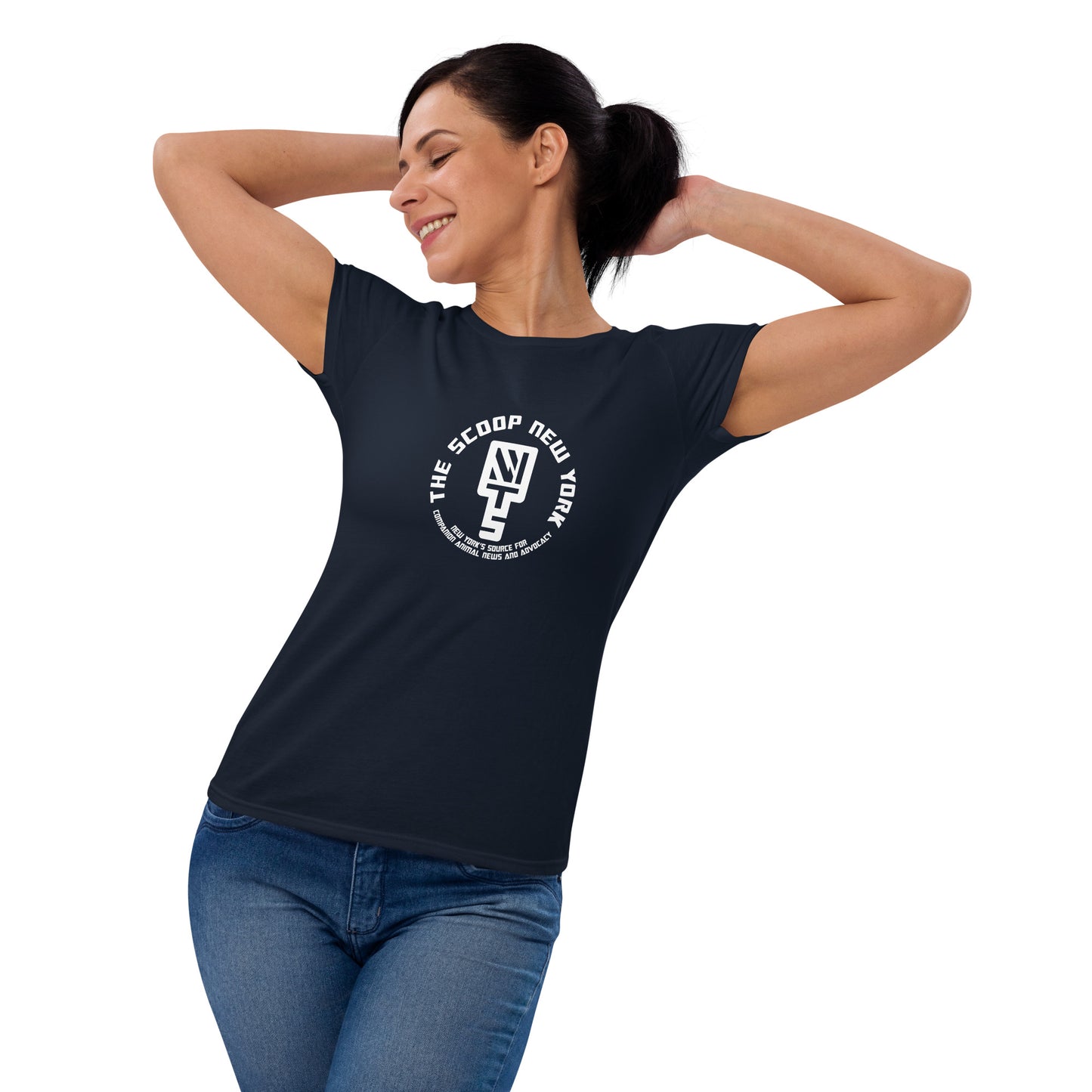 Badge + Tagline Women's Short Sleeve Tee