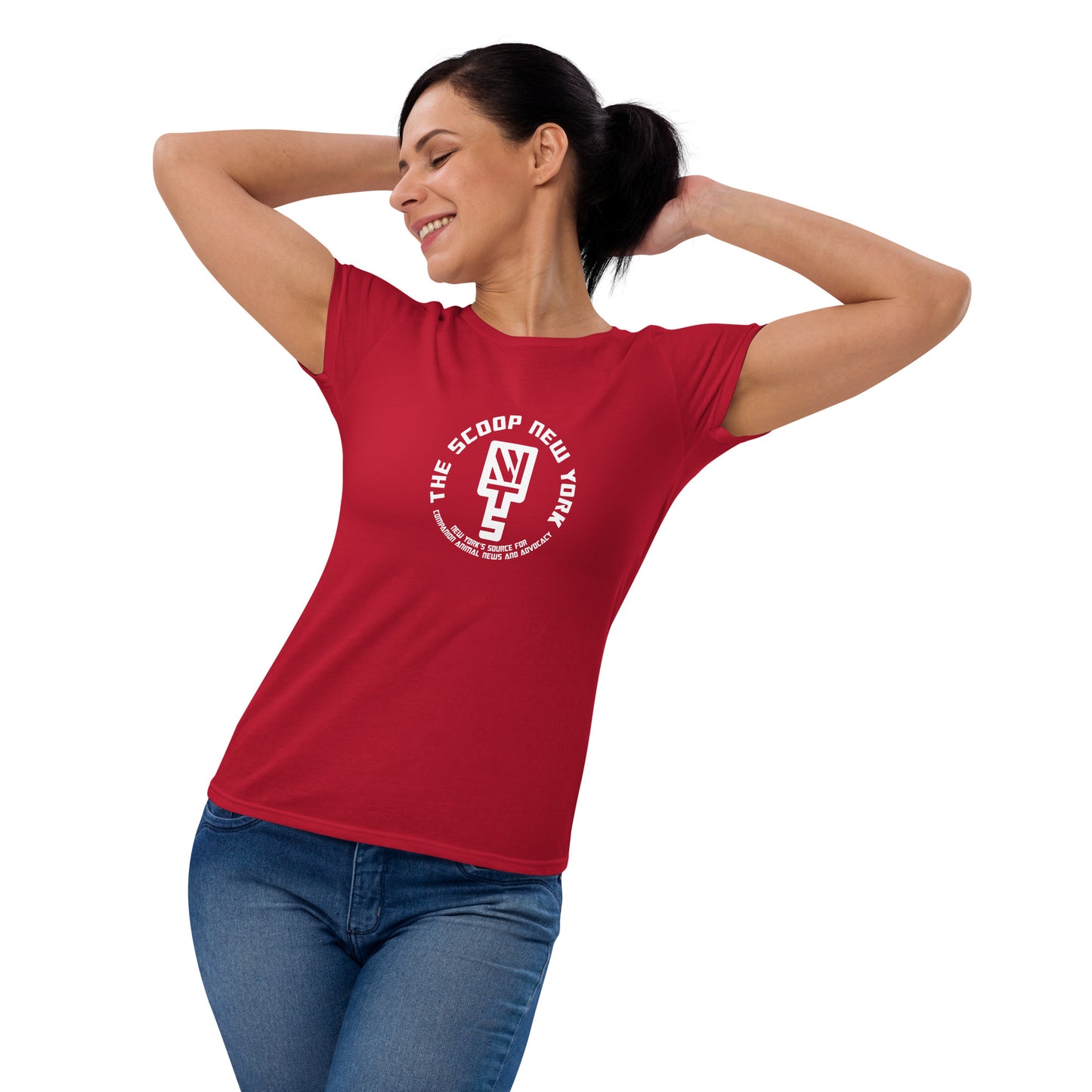 Badge + Tagline Women's Short Sleeve Tee