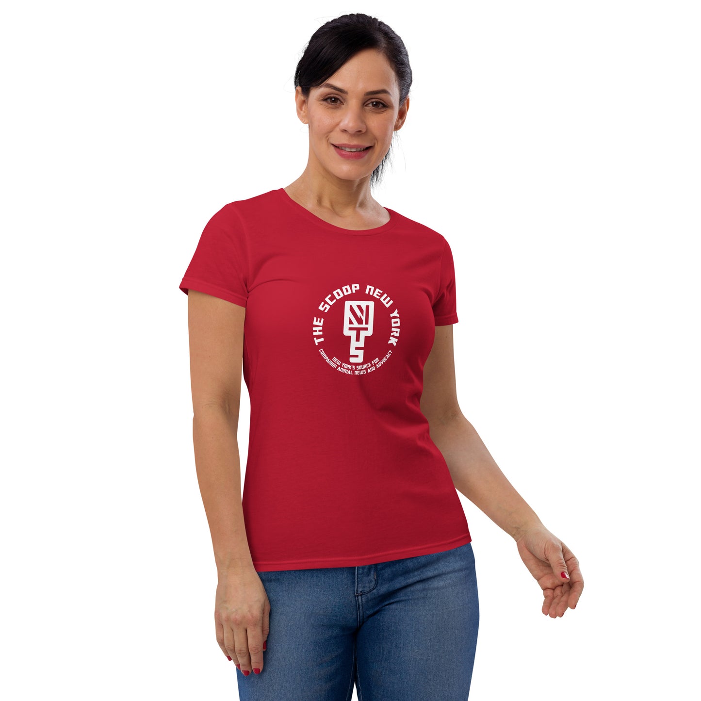 Badge + Tagline Women's Short Sleeve Tee